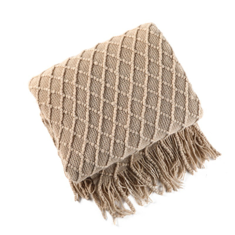 Cozy Knit Throw Blanket