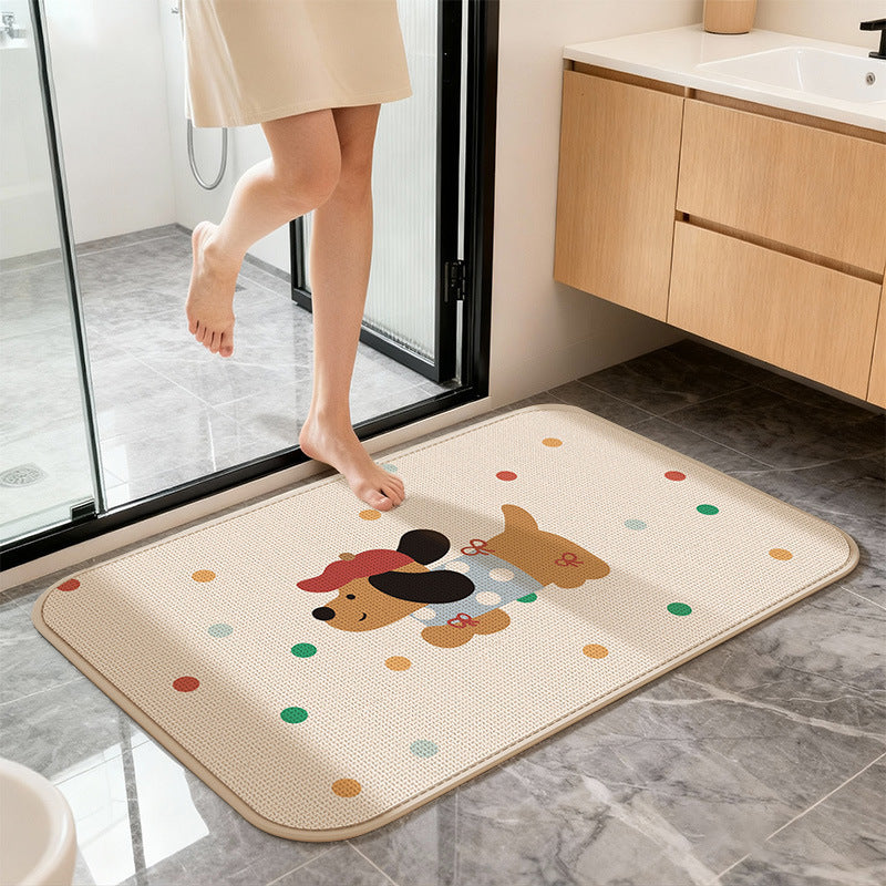 Cute Cartoon Cat Bath Mat Kalsten