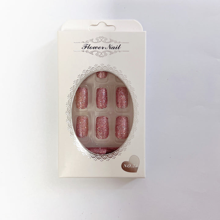 Glamorous Glitter Artificial Nails Kalsten