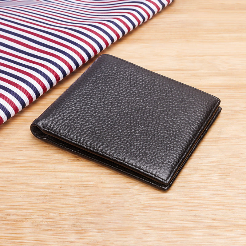 Textured Leather Bi-fold Wallet kalsten