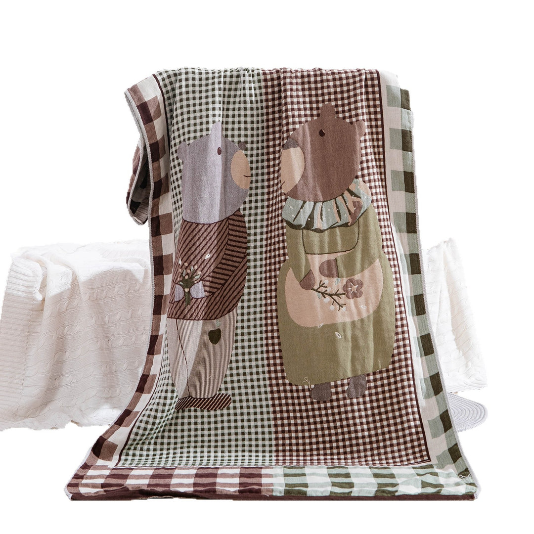 Women's throw blanket with enchanting landscape motif Kalsten