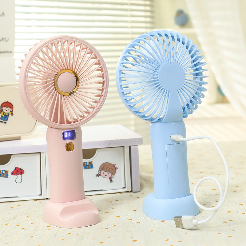 Women's Portable Hand Fan with Energy-Efficient USB Charging Function Kalsten