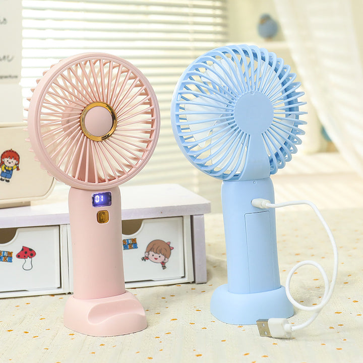 Women's Portable Hand Fan with Energy-Efficient USB Charging Function Kalsten