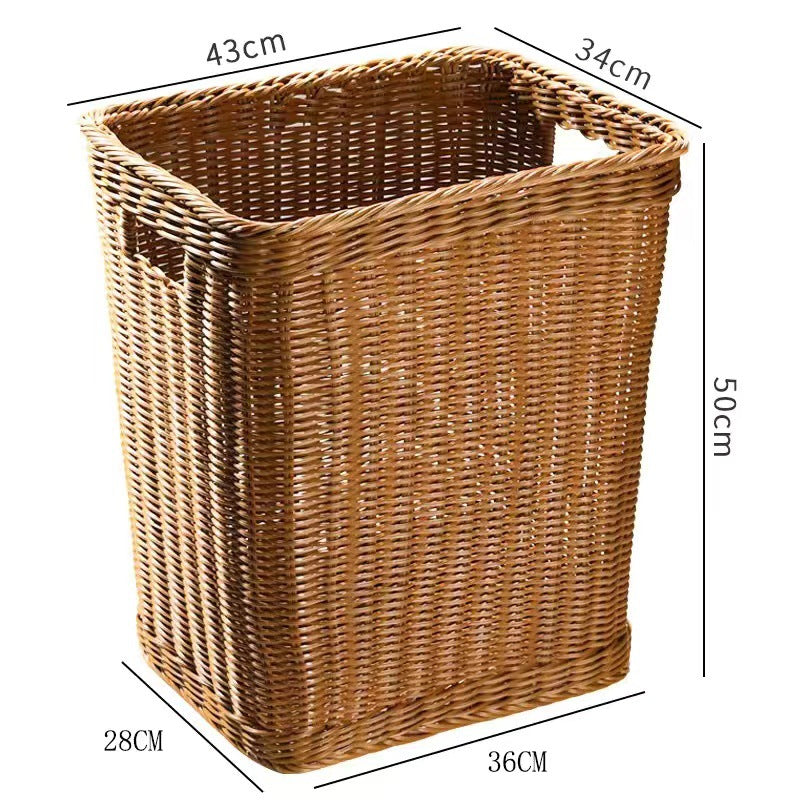 Rustic Woven Laundry Hamper Kalsten