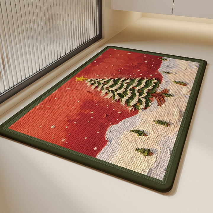 Festive Gingerbread Holiday Doormat Kalsten