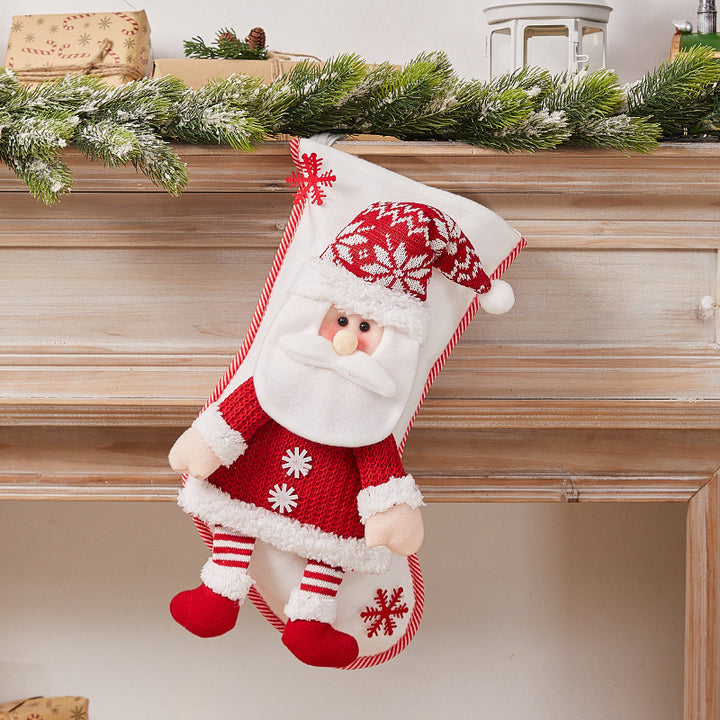 Festive Christmas stocking with nostalgic design Kalsten