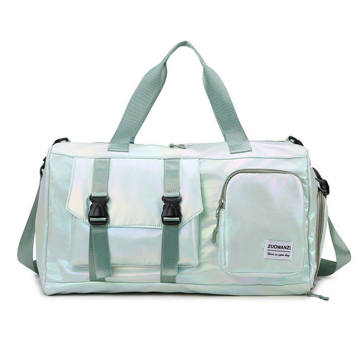 Iridescent Multi-Pocket Sports Duffle Bag Kalsten