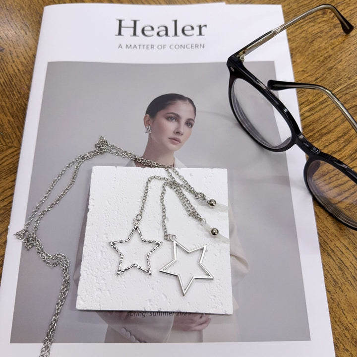 Star-Shaped Drop Earrings Kalsten