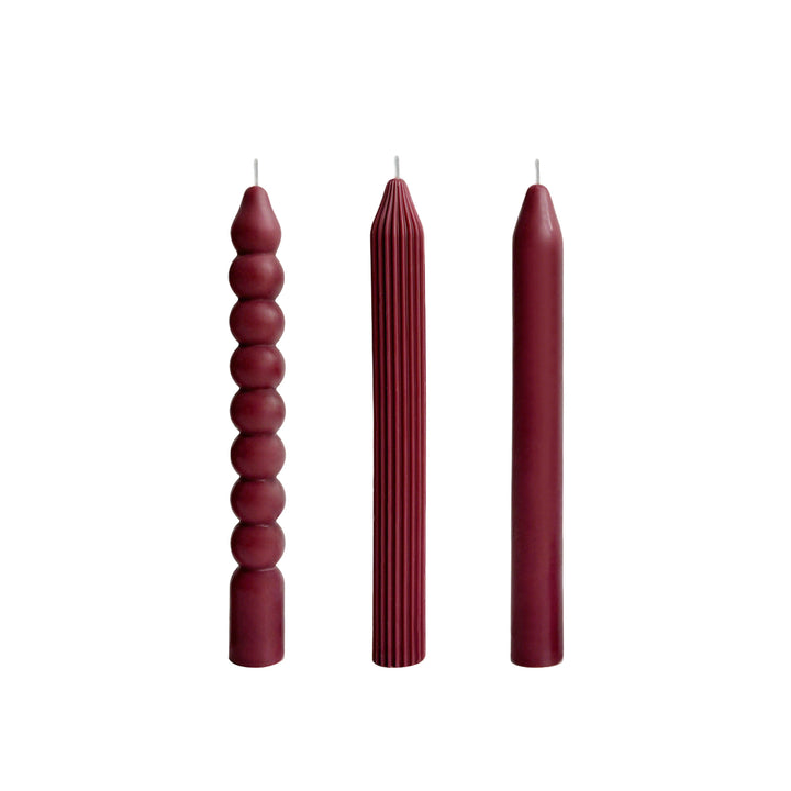 Twisted Pillar Candle Set