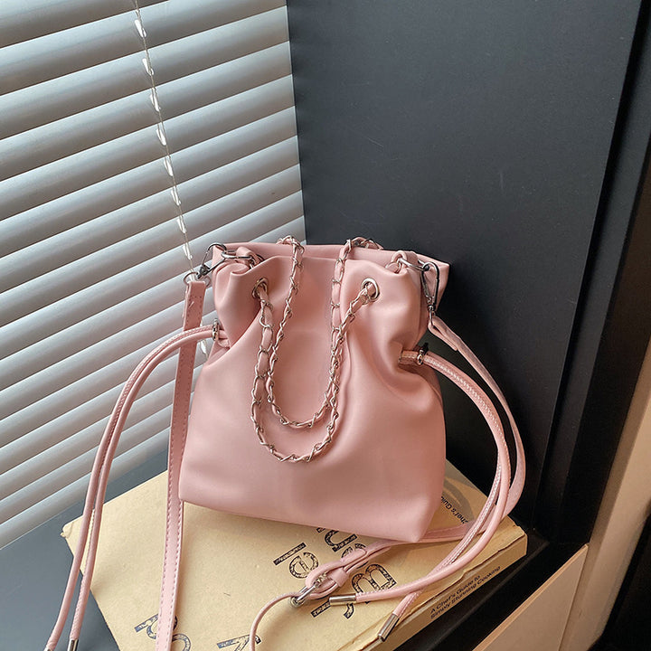WoChic Slouchy Leather Bucket Bag Kalsten
