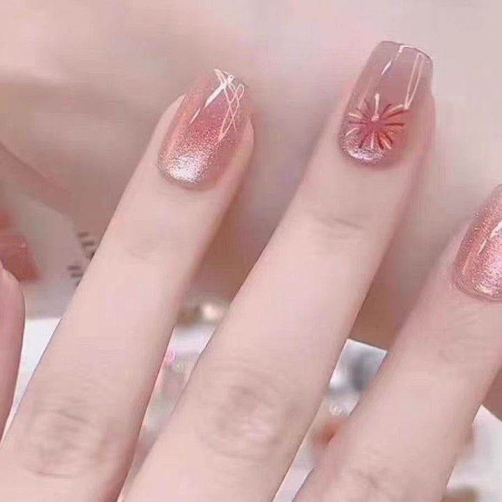 Premium Floral Press-On Nail Collection Kalsten