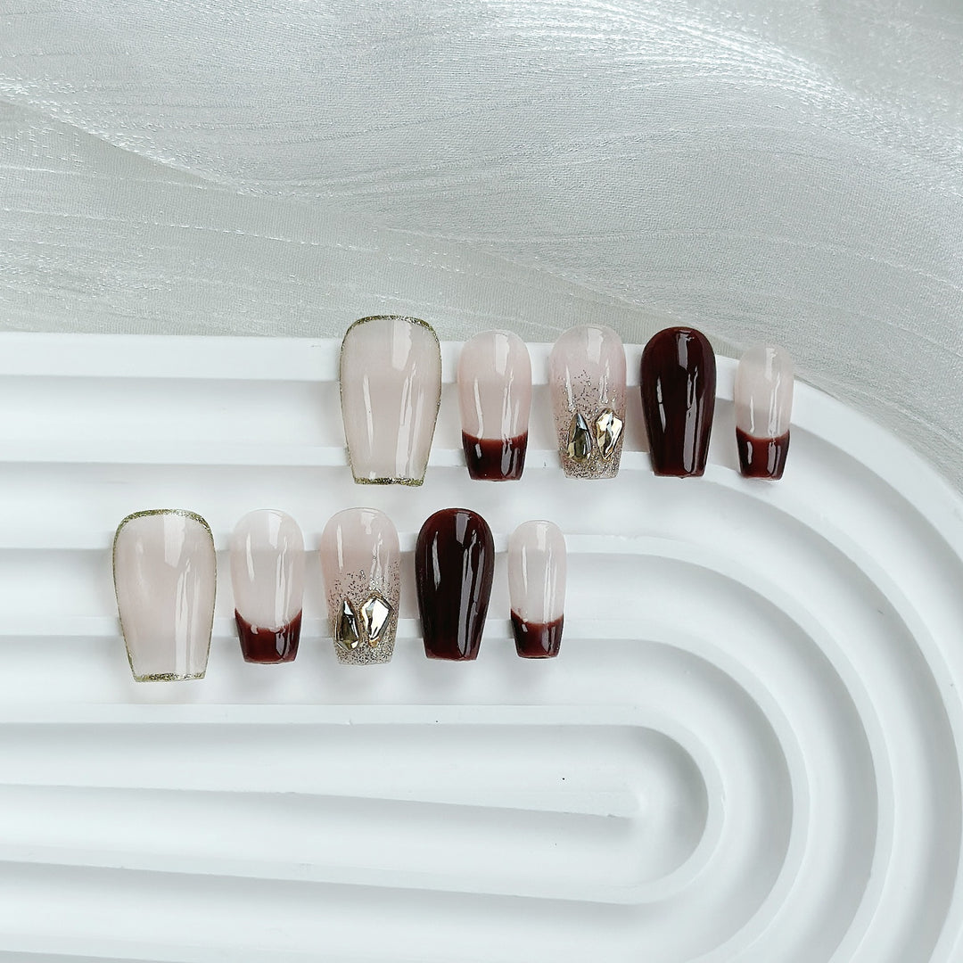 Butterfly-Embellished Press-On Nail Set