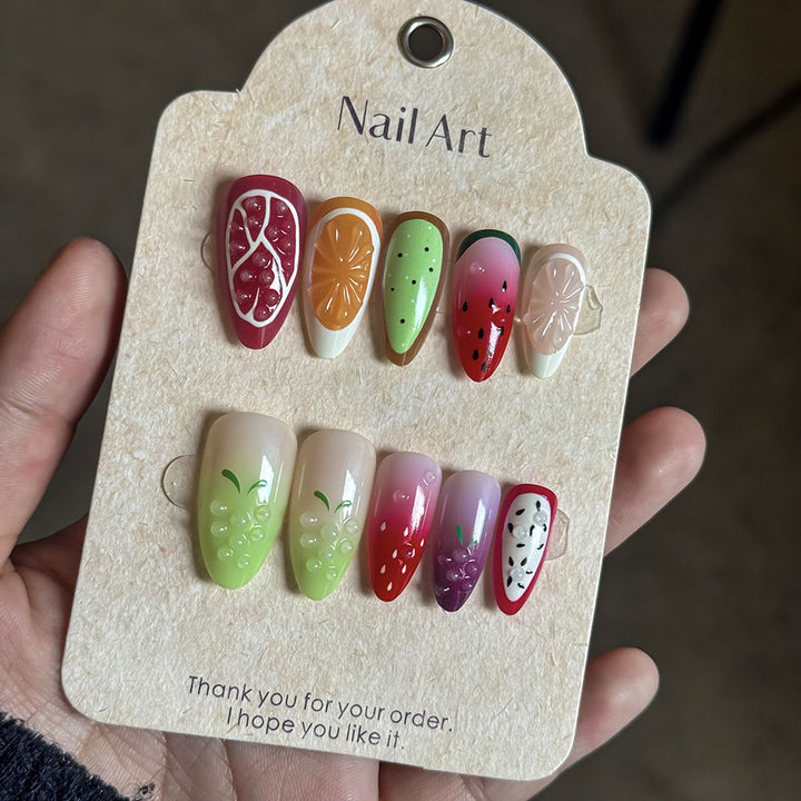 Fruit-Themed Press-On Nail Set Kalsten