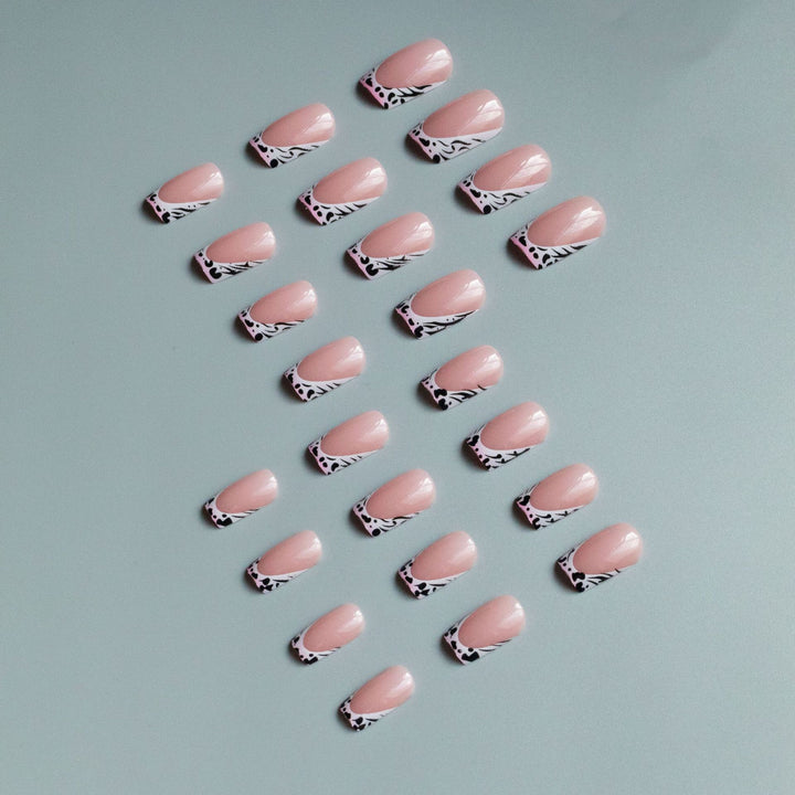 Decorative French Tip Nail Art Set