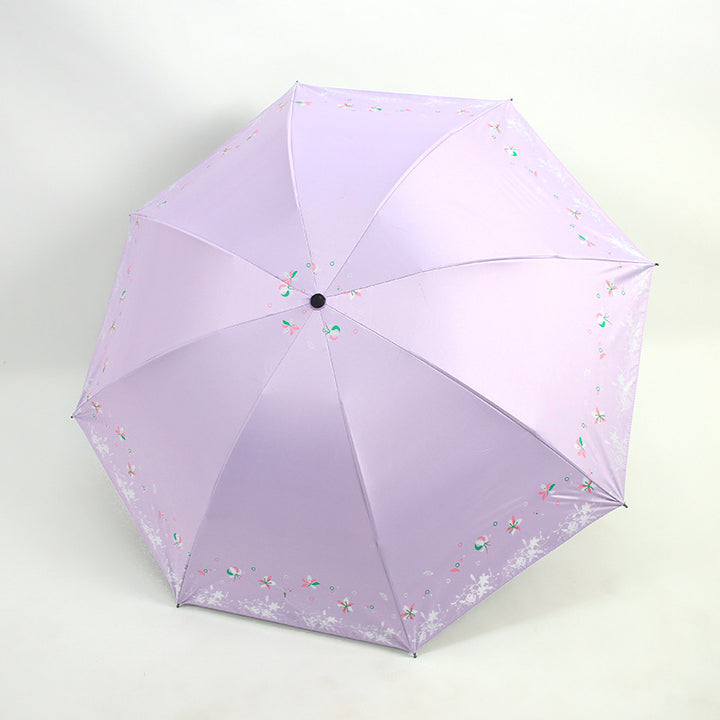 Women's Foldable Umbrella with Floral Patterns Kalsten