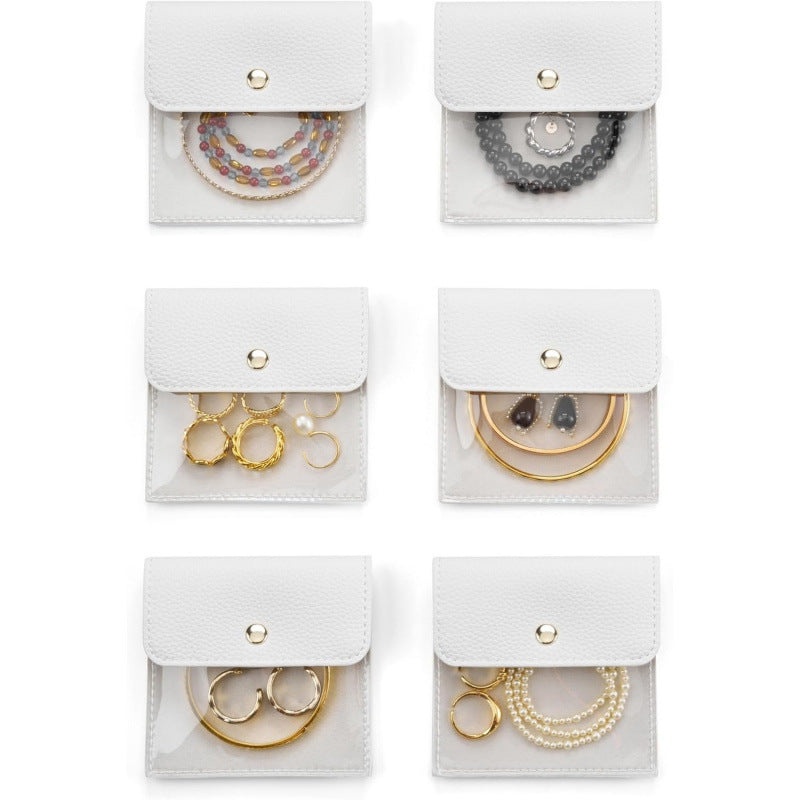Jewelry storage bag made of high-quality material with transparent compartments Kalsten
