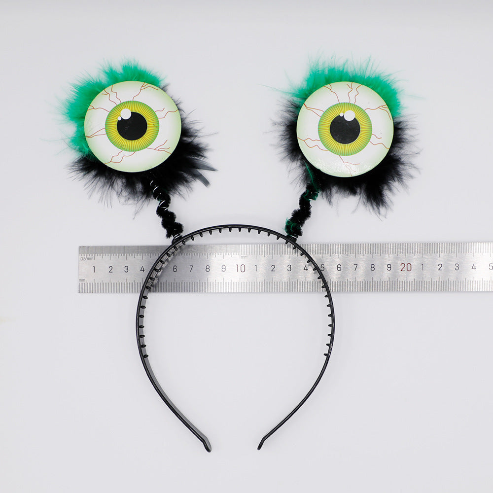 Funny headband with eye motifs