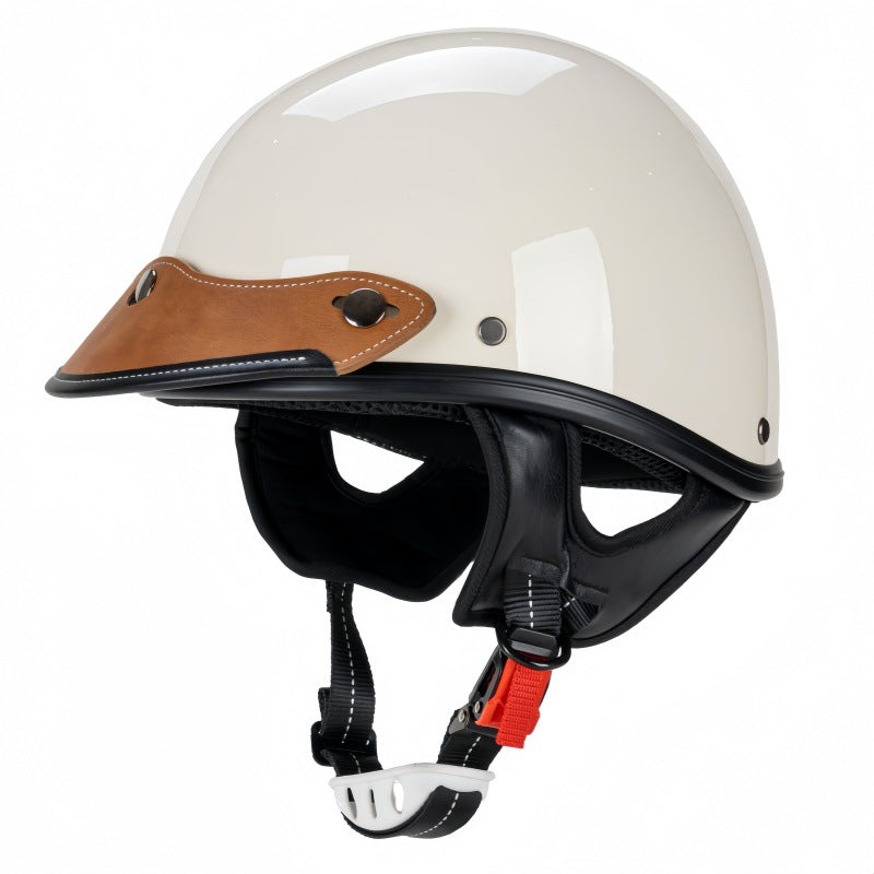 Classic Leather Motorcycle Helmet Kalsten