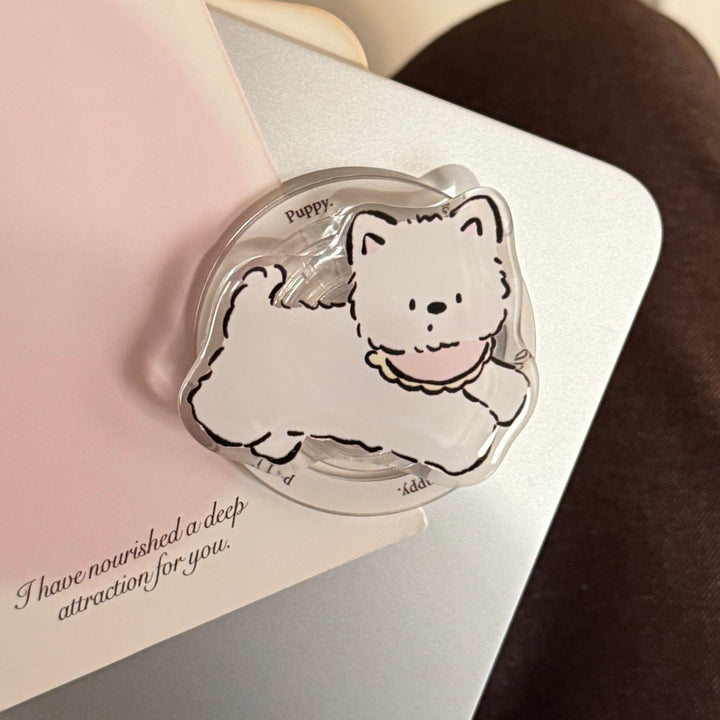 Playful smartphone finger holder in dog design Kalsten