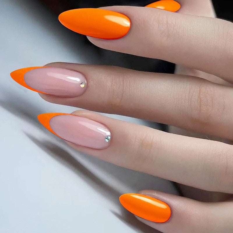 Stiletto Shape Press-On Nail Set with Decorative Elements Kalsten