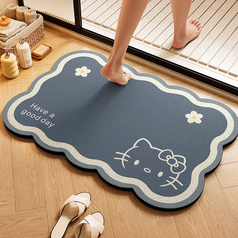 Playful Character-Shaped Bath Mat