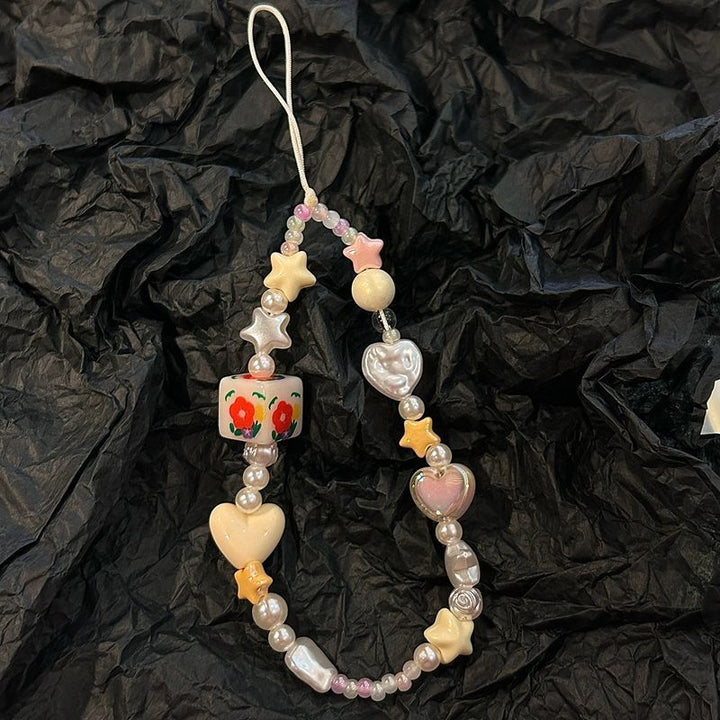 Colorful Beaded Charm Necklace Kalsten