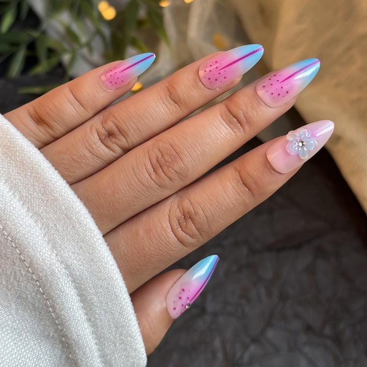 Artistic Floral-Embellished Press-On Nail Collection Kalsten