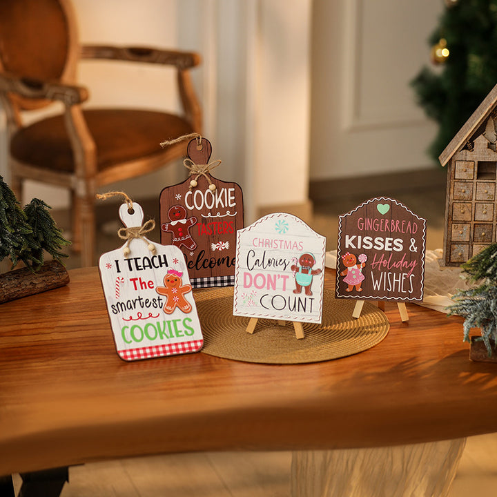Decorative Christmas poster with Christmas cookies motif Kalsten