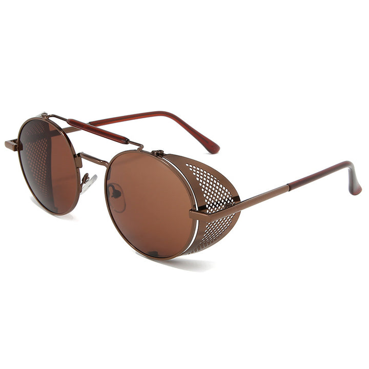 Artistic Retro-Inspired Round Sunglasses