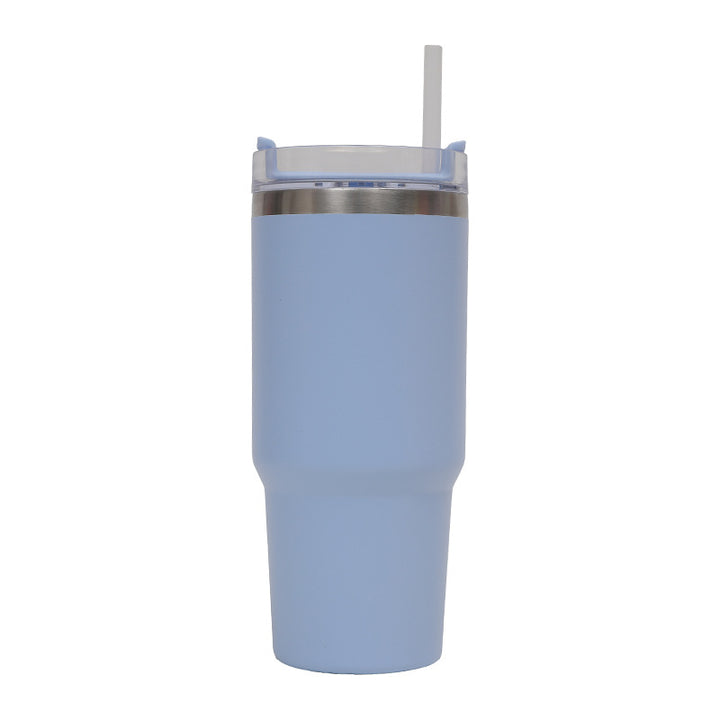 Women's Thermo Drinking Cup with Ergonomic Handle and Practical Straw Kalsten