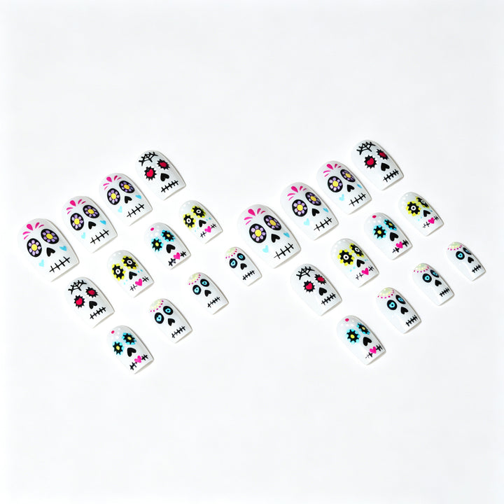 Artistic Sugar Skull Nail Art Design Kit