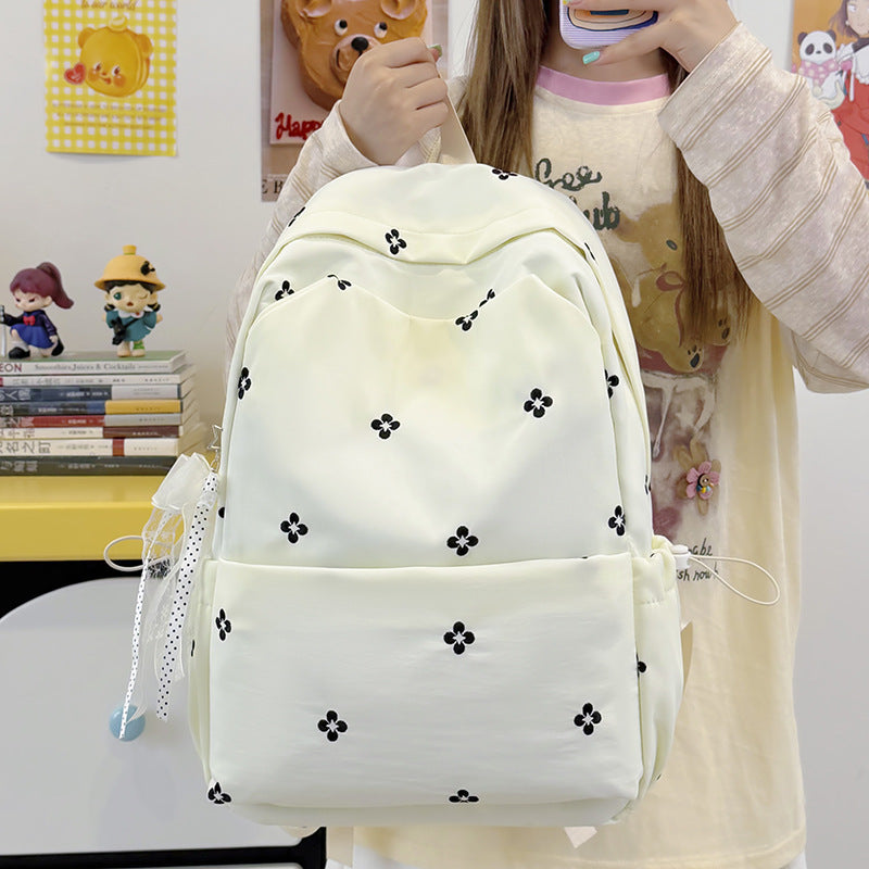 Floral Embroidered Casual Backpack Kalsten