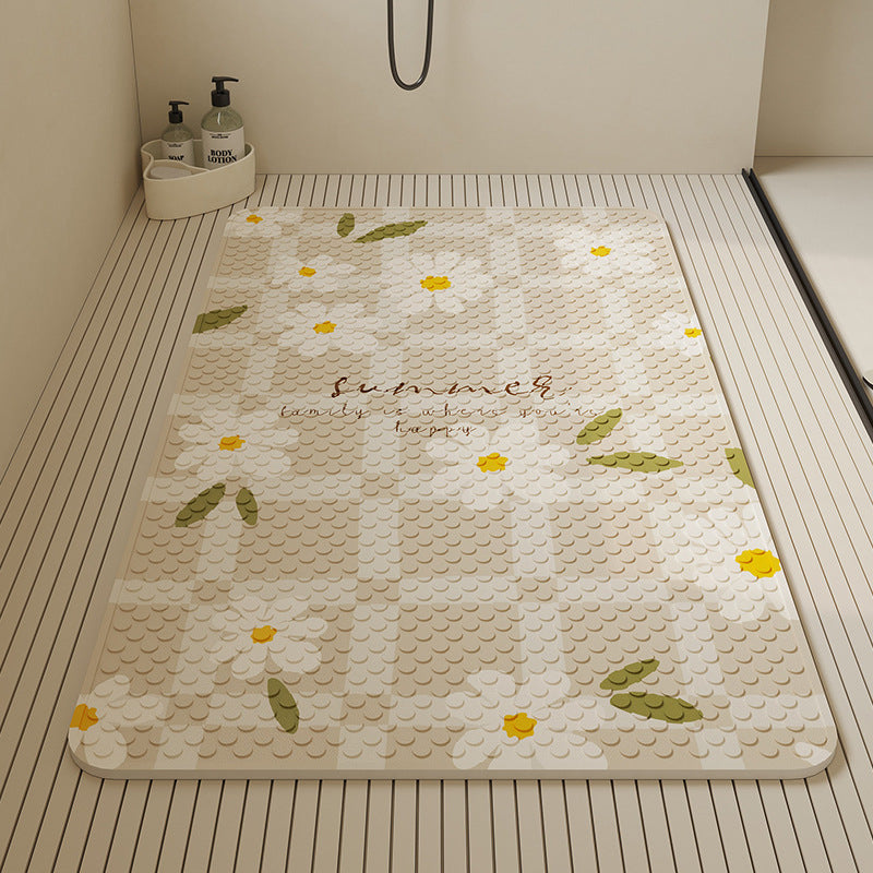 Stylish Textured Bath Mat Kalsten