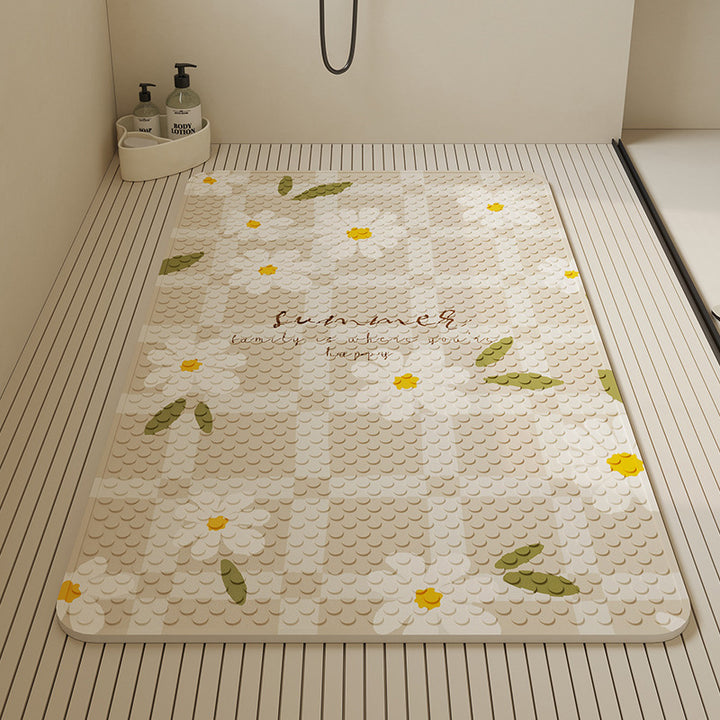 Stylish Textured Bath Mat Kalsten