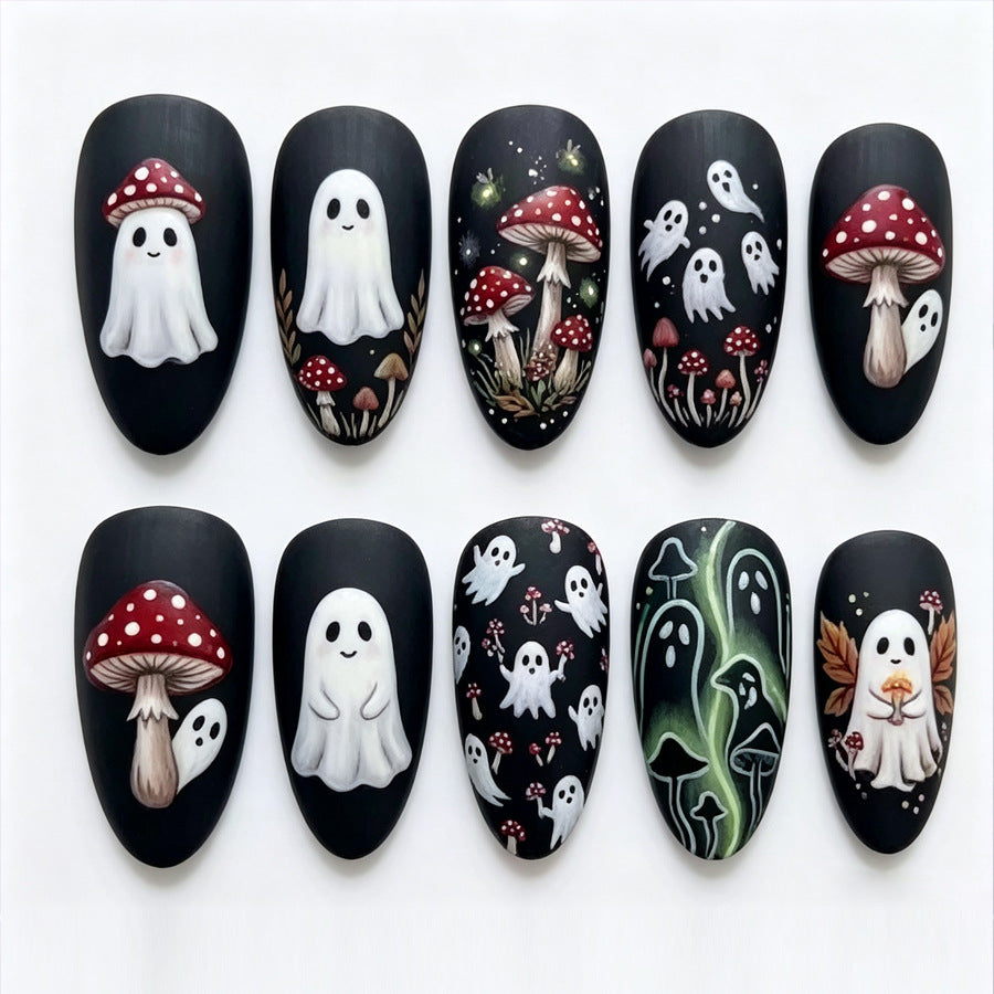 Creative Halloween Themed Press-On Nail Art Kalsten