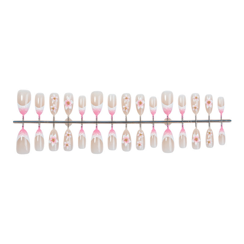 Artificial nail set with floral designs Kalsten