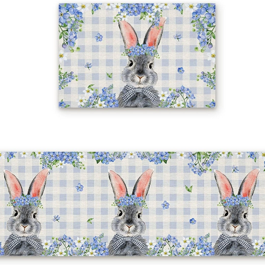 Decorative Bunny Print Runner Mat Kalsten
