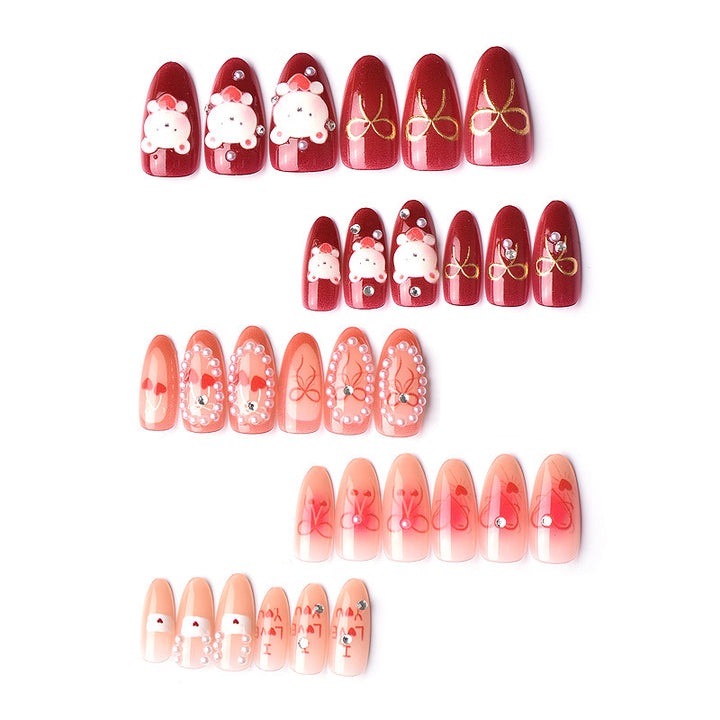 Artistic Nail Set with Loving Designs Kalsten