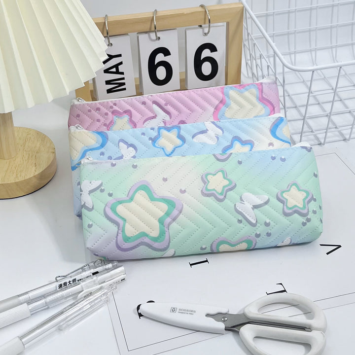 Quilted Butterfly Print Pencil Case Kalsten