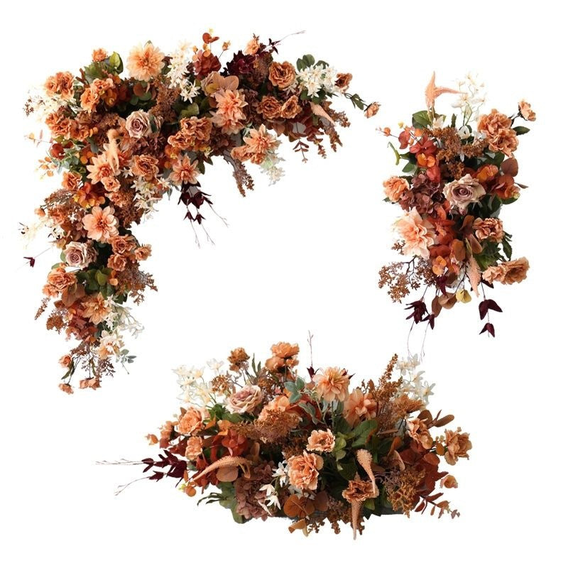 Elegant Decorative Faux Floral Wall Hanging Arrangement