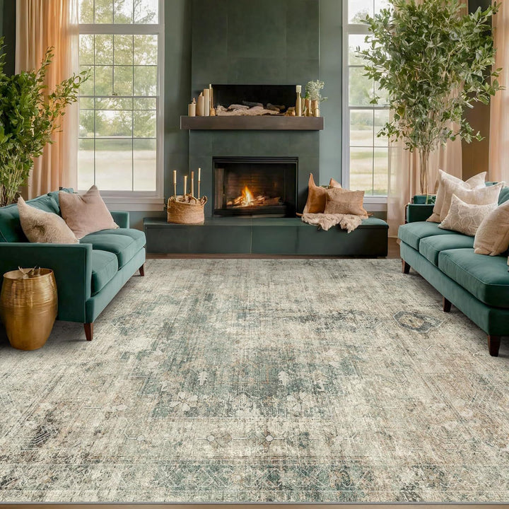 Vintage Inspired Worn Carpet