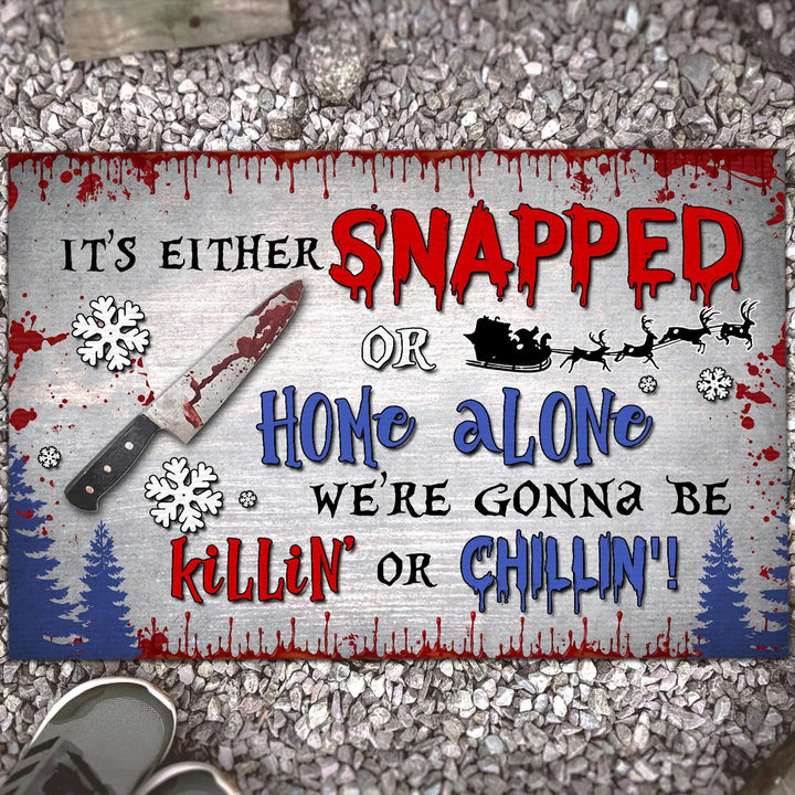 Halloween-Themed Welcome Mat