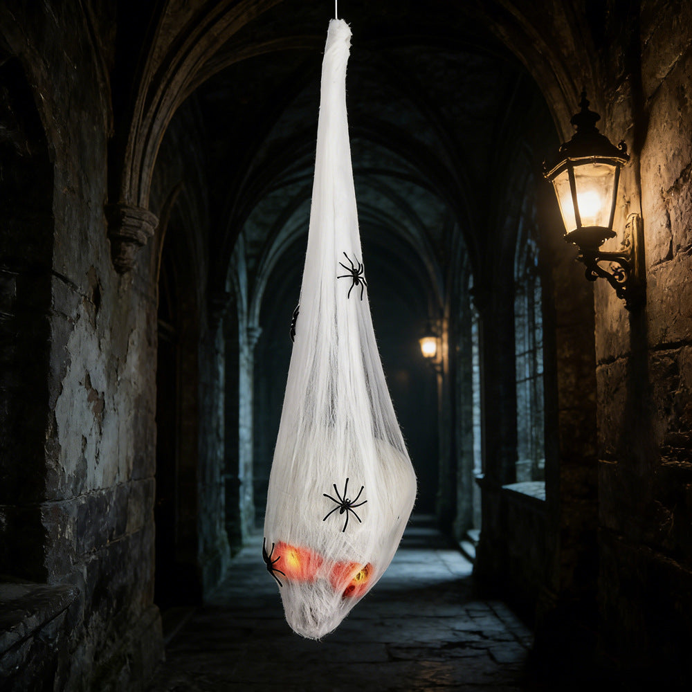 Creepy Hanging Ghost Decoration with Glowing Eyes Kalsten