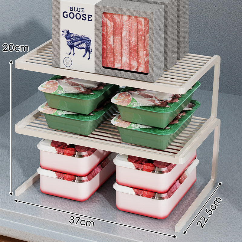 Triple-Tier Slim Slotted Countertop Pantry Shelf Organizer