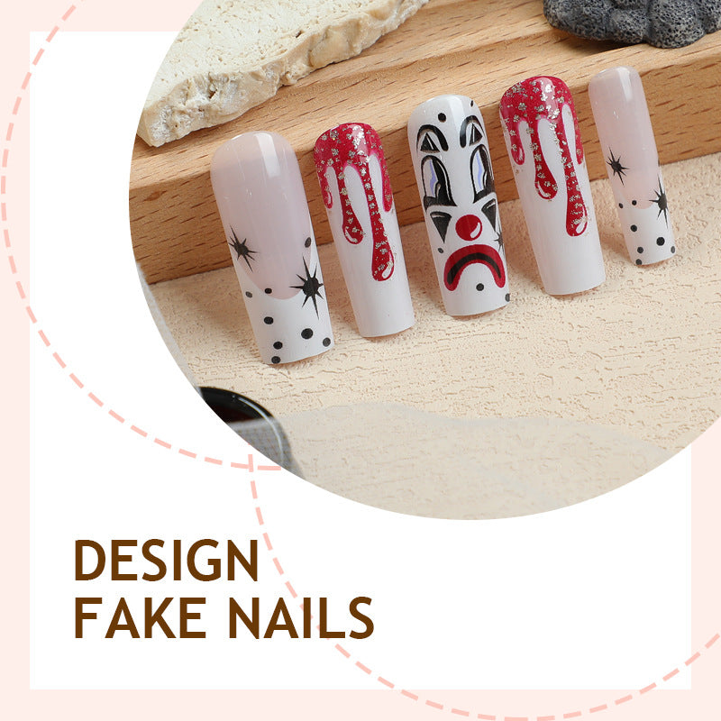 Creative nail art set with spooky Halloween motifs Kalsten