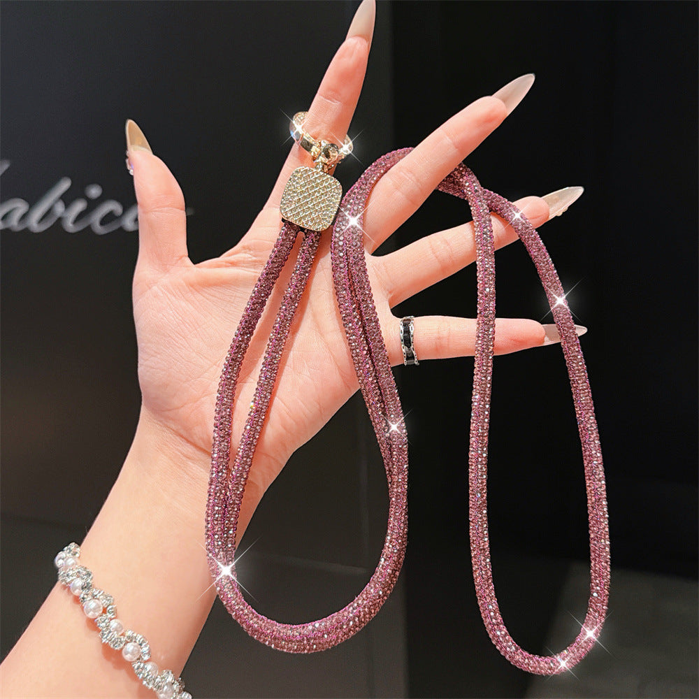 Rhinestone-Embellished Eyewear Lanyard Kalsten