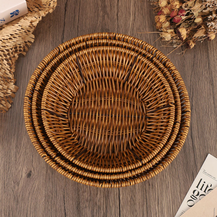 Decorative Wicker Storage Bowl Kalsten