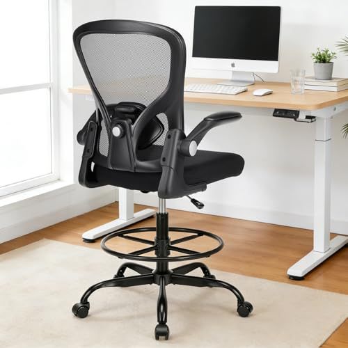 Space-Saving Flip-Up Arm Office Chair Kalsten