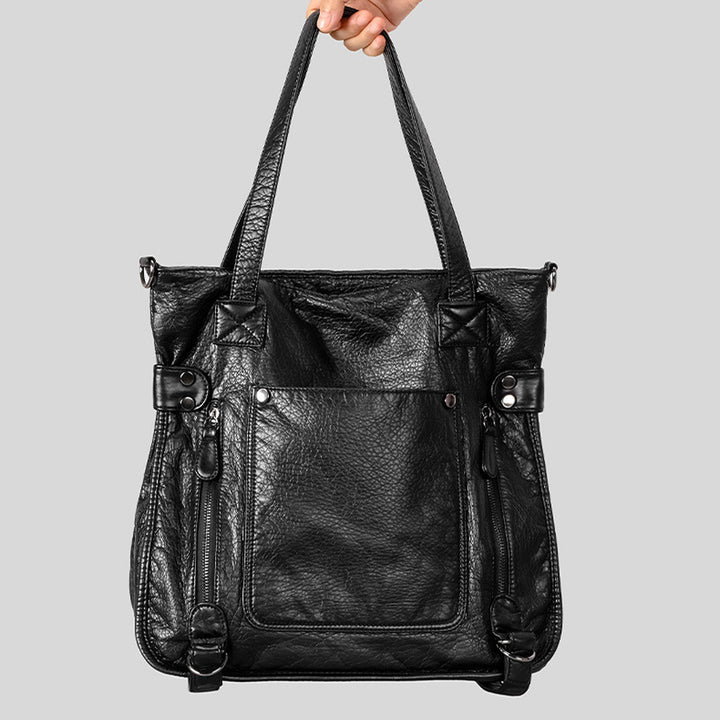 Multi-Functional Leather Tote
