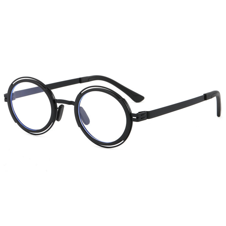 Women's fashionable round sunglasses with elegant metal frame Kalsten